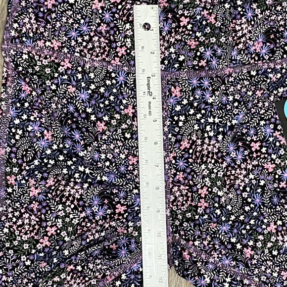 Ideology Purple Pink Flowers Lilac Breeze 7/8‎ Cropped Mid Rise Leggings XL NWT - Picture 8 of 9